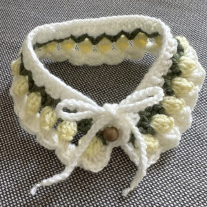 Crochet Pet Collar - Tulip
