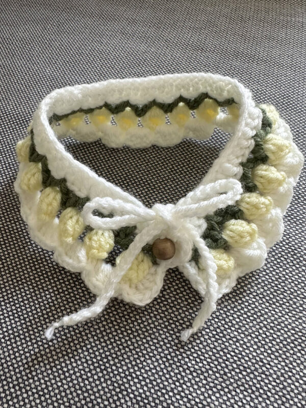 Crochet Pet Collar - Tulip
