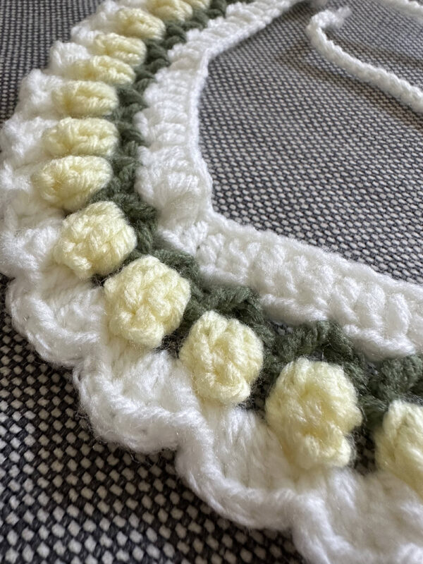 Crochet Pet Collar - Tulip